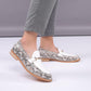 Snake Skin Pattern Men's Dress Loafers Metal Decoration Fashion Shoes (MSF3)
