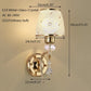 Modern plated metal glass Artistic style wall Lamp LED E14 220V (LL1)(LL6)(F58)