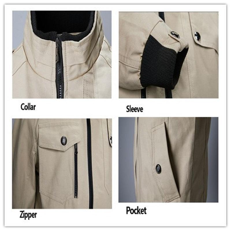 Casual Jacket Men Spring Autumn Army Military Jackets Mens Coats Male Outerwear Windbreaker (TM3)(TM4)(CC1)(2U100)(TG2)