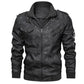 New Men's Leather Jackets Autumn Casual Motorcycle PU Jacket Biker Leather Coats (TM3)(TM4)(CC1)(2U100)(TG2)