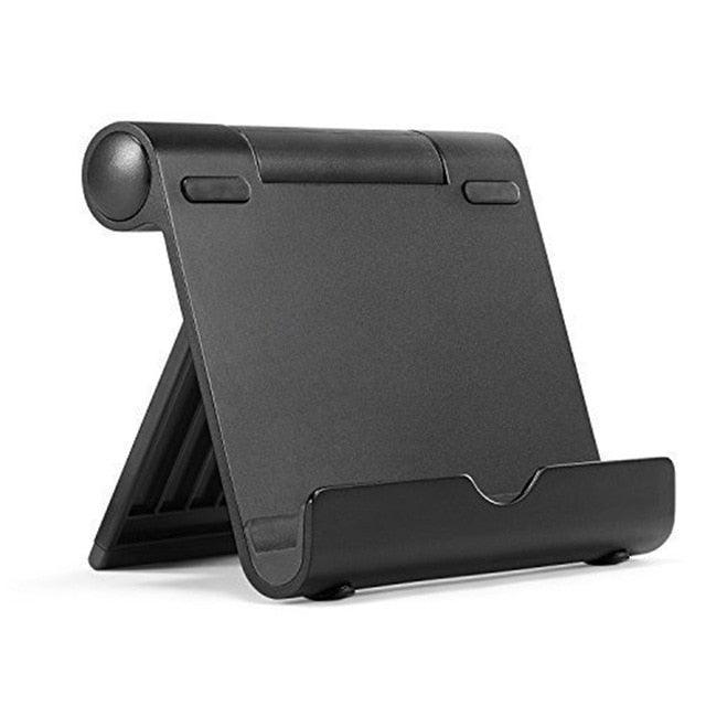 Multi-Angle Aluminum Holder Stand for iPad or iPhone XS Max 8 X 7 Foldable Stand for Samsung Galaxy S9 S8 Tablet Stand (TLC2)(F47)