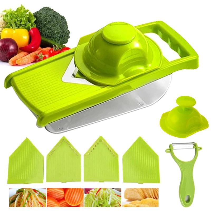 Multi-Functional Vegetable Cutter - Fruits Potato Slicer Carrot Shredder Grater Kitchen Tools (D61)(AK3)