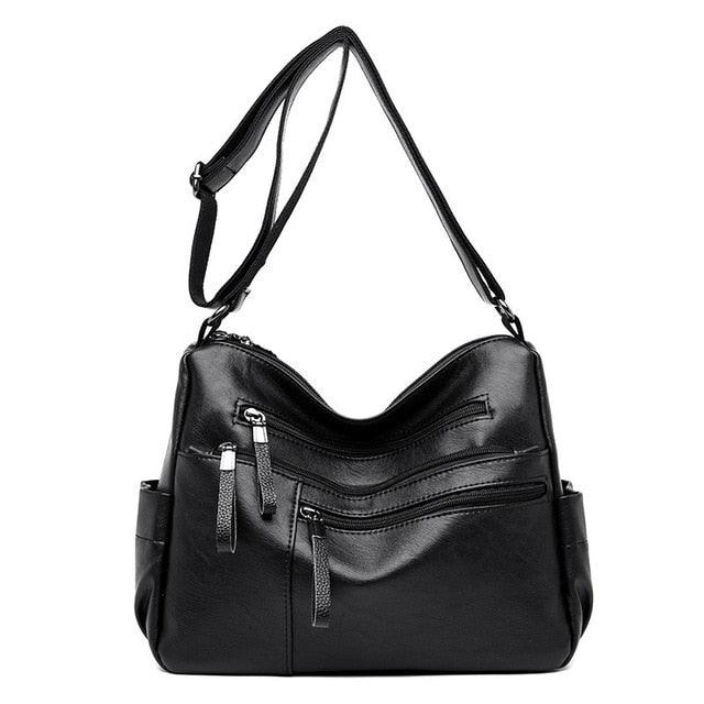 Multi-pocket Female Shoulder Bags - Designer Good Quality Leather Crossbody Bag (WH4)(WH2)(F43)