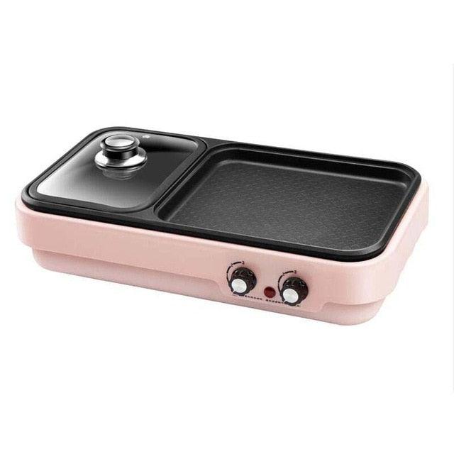 Multifunction Baking Pot Barbecue Machine - Electric Hot Pot Grill Household Smoke Free - Not Sticky Indoor (2H1)(H6)(1U59)
