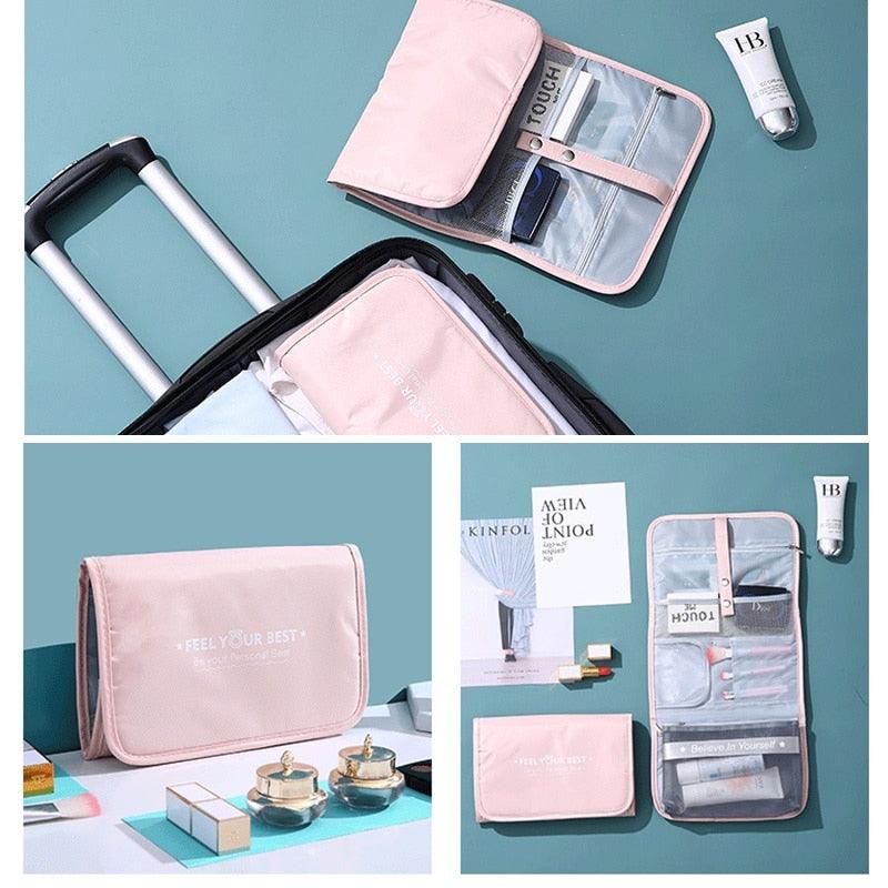Multifunction Travel Cosmetic Bag - Women Makeup Bags - Cosmetics Female Storage Make Up Case (D79)(LT5)