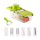 Multifunctional Vegetable Cutter Fruit Slicer Grater Shredders Drain Basket Slicers 8 In 1 Gadgets (AK3)(F61)
