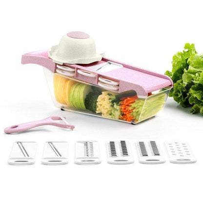 Multifunctional Vegetable Slicers 8 In 1 Cutter Fruit Slicer - Shredders Drain Basket Gadgets (AK3)(1U61)