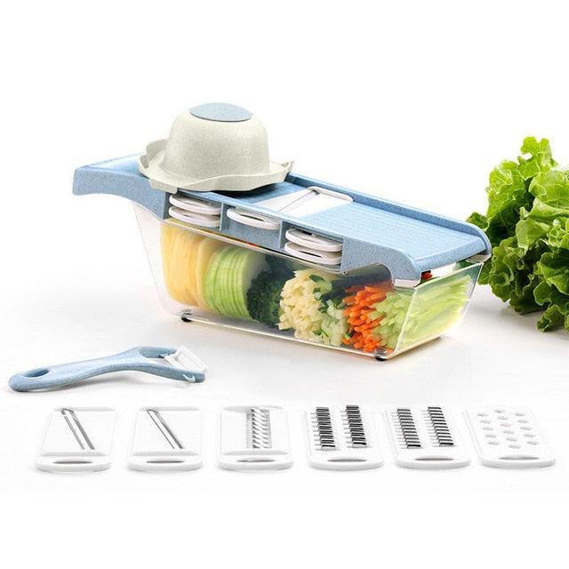 Multifunctional Vegetable Slicers 8 In 1 Cutter Fruit Slicer - Shredders Drain Basket Gadgets (AK3)(1U61)