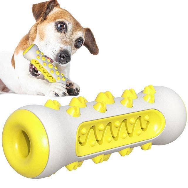 Multifunction Pet Dog - Molar Bite Toy - Tooth Cleaner Bone Chew Cleaning Toothbrush Toys - Bite Resistant (7W2)