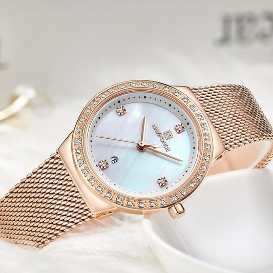 New Women Luxury Watch - Simple Quartz Lady Waterproof Wristwatch (9WH3)(9WH1)