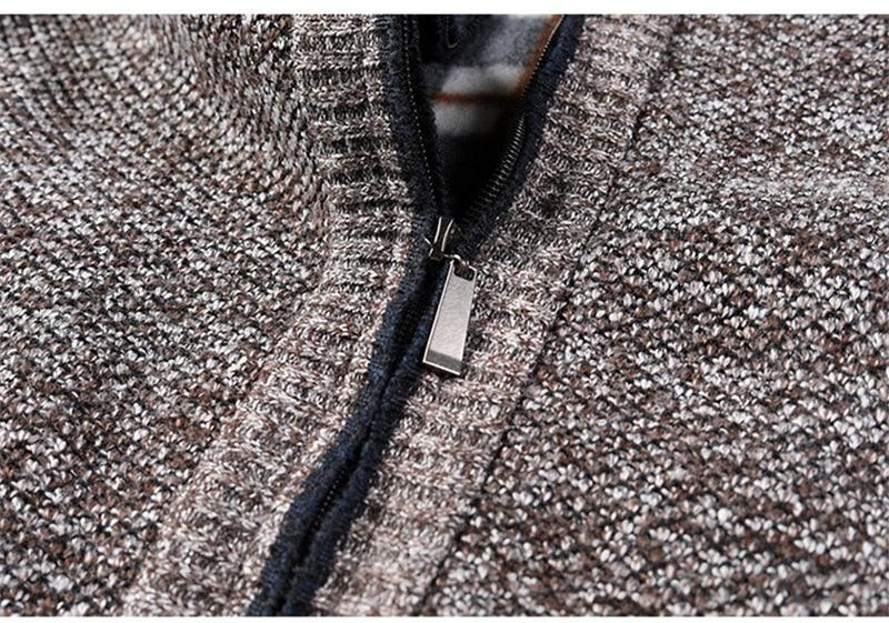 Autumn Winter New Men's Jacket - Slim Fit Stand Collar Zipper Jacket (D100)(TM3)