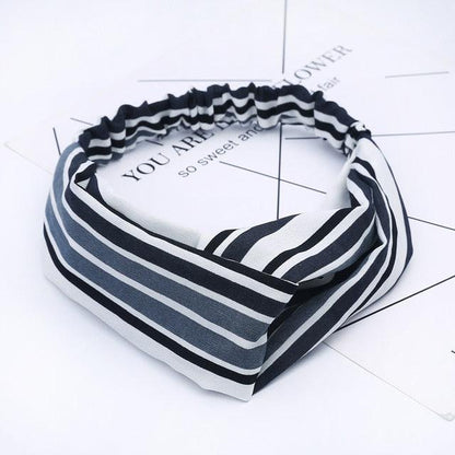 NEW 67 Style Women's Headband Print Floral Cross Knot - Elastic Hair Band (8WH1)1