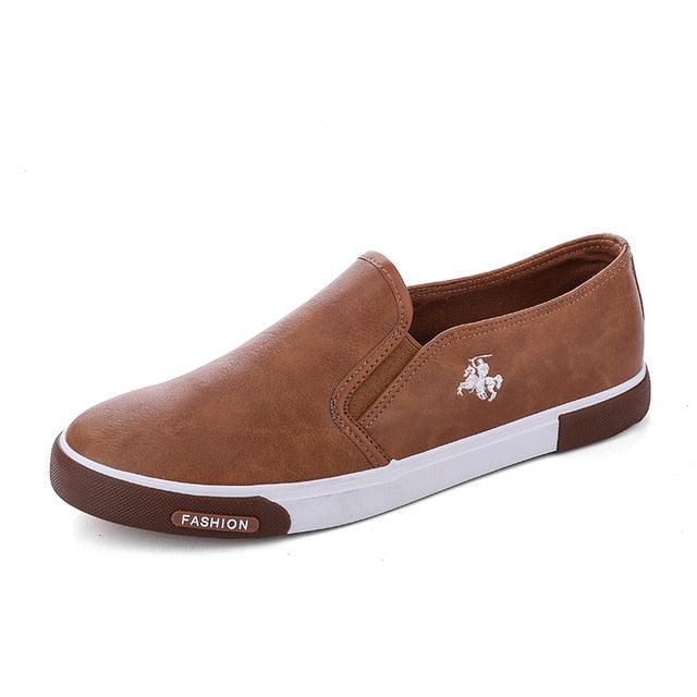 Classic Men Slip-On Shoes - Men Fashion Shoes PU Leather Sneakers (MSC2A)