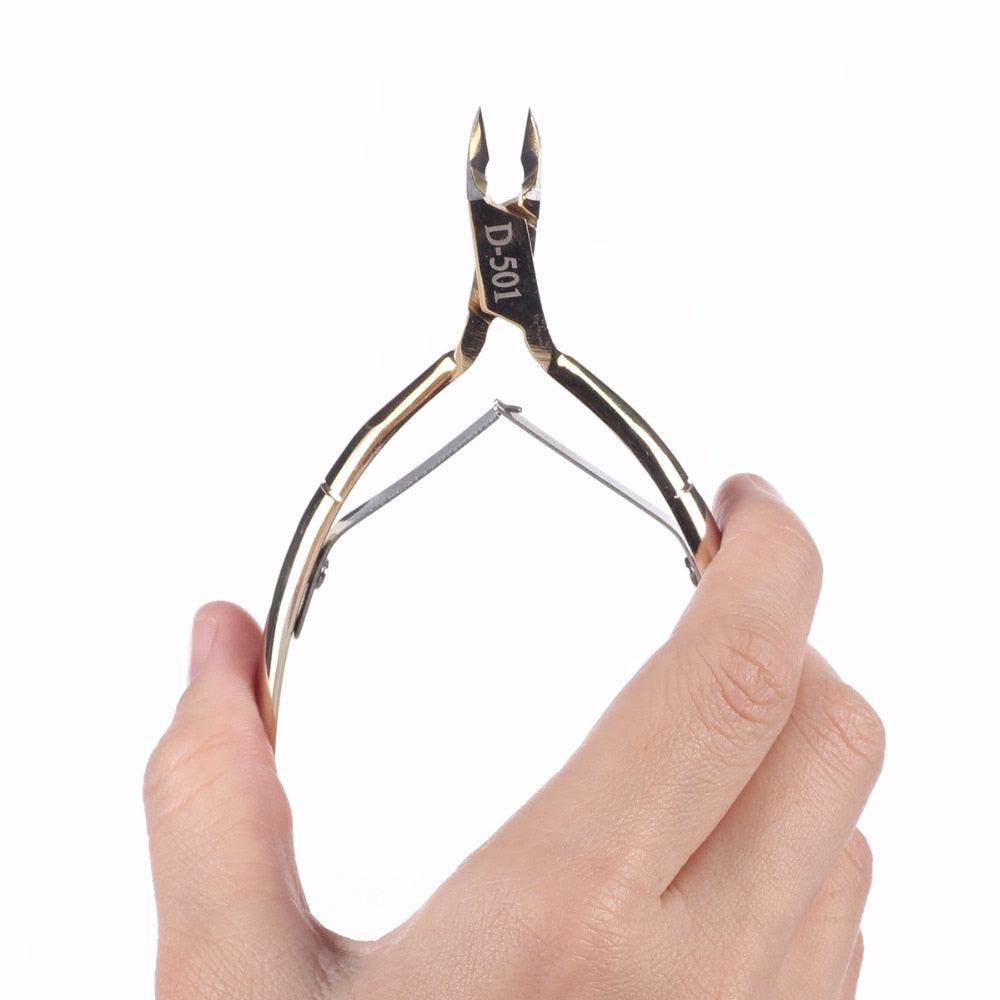 Nail Cuticle Nipper Double Spring Stainless Steel JAW 1/4-Best Nail Tool to Remove Dead Skin on Finger and Toe (N3)(F85)