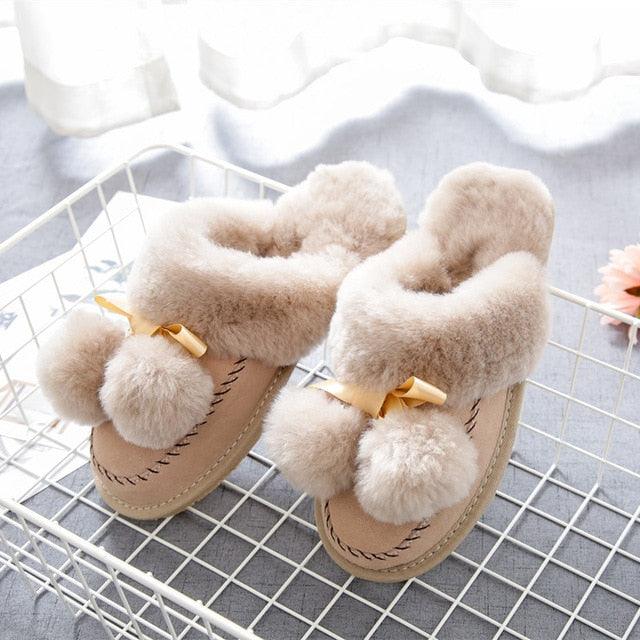 Amazing Natural Wool Women Slippers - Winter Home Warm Footwear (SS4)(SS2)