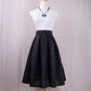 Summer Women Skirts - High Waist Pleated A-line Solid Vintage Retro Elegant Femme Skirt (TB7)