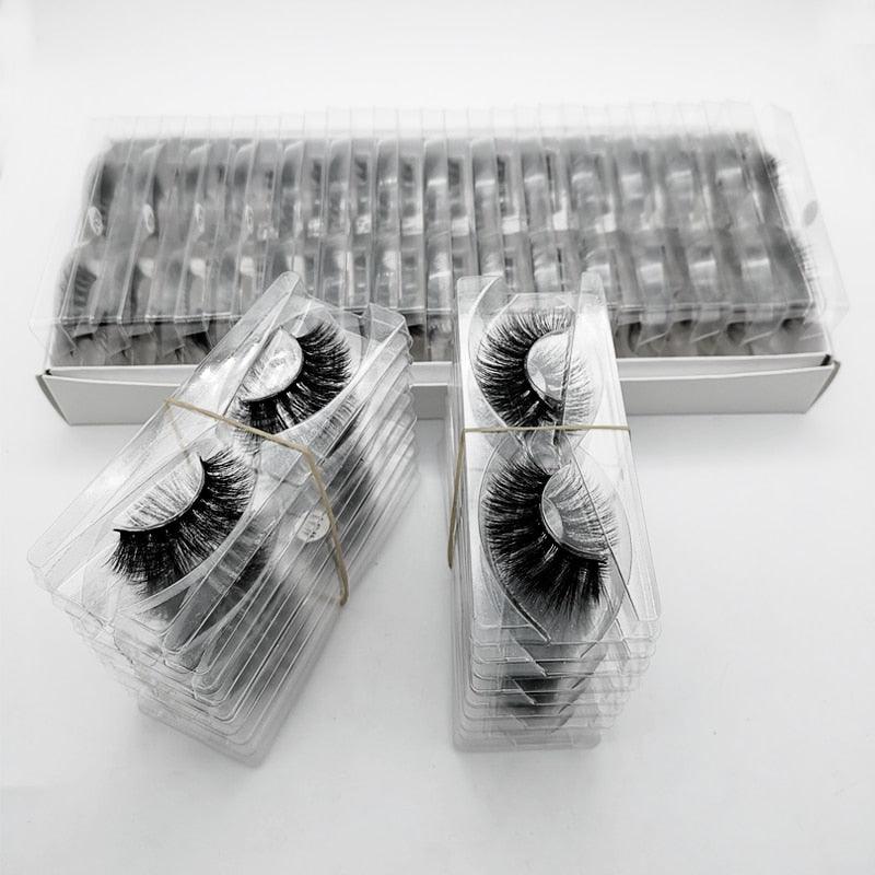 New 20/30 Pairs wholesale mink eyelashes hand made faux 3d mink mixes 10 lashes styles (M2)(1U86)