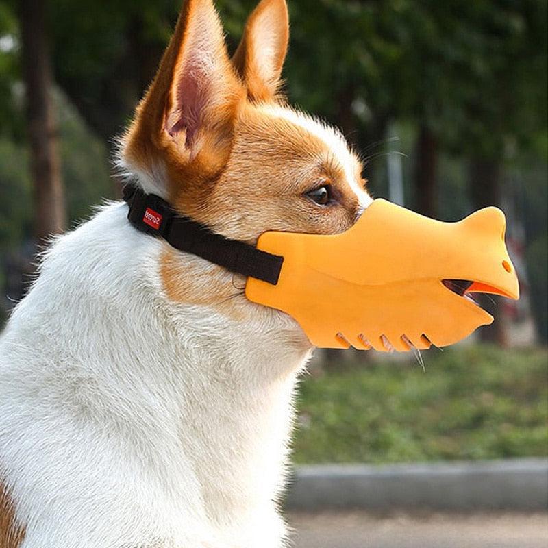 New Anti Barking Silica Gel Dog Muzzle For Small Large Dogs - Adjustable Pet Mouth Muzzles (4W1)