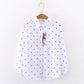 New Arrival Women Cat Embroidery White Shirt - Turn Down Collar - Long Sleeve Button Up Blouse - Cute Girls Top (TB4)