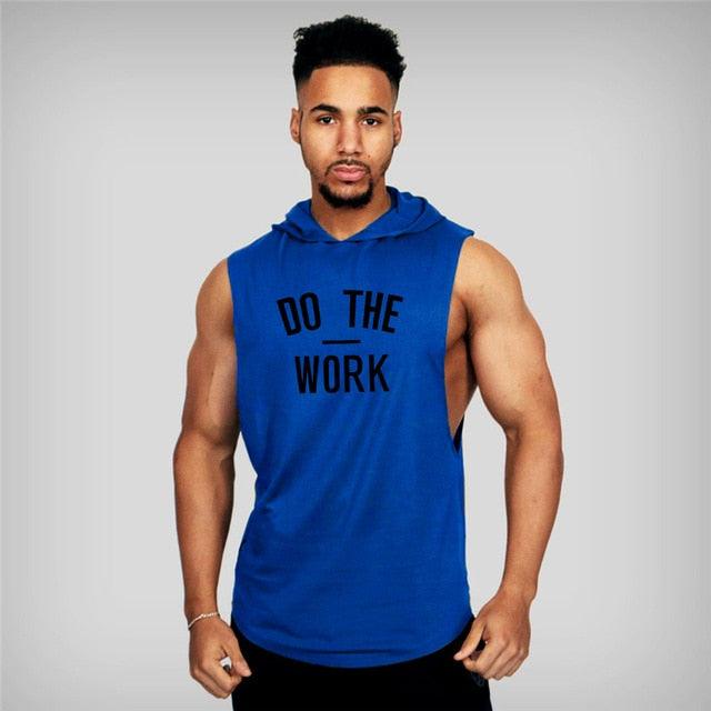 Stringer Hoodies Sporting Fitness Brand Tank Top - Men's Gyms Clothing Cotton Pullover Hoody (TM7)