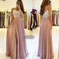 New Fashion Prom Gorgeous Dresses - Sweetheart Neck Strap Floor Length Dress - Chiffon Evening Dress Party Gowns (WSO5)(WSO4)(F18)