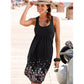 Gorgeous Sleeveless Floral Print Loose Beach Summer Dress - Fashion Sexy Six Colors Casual Women Dress (WS06)(F18)