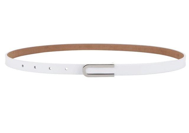New Fashion Women's Genuine Leather Belts - Design Thin Soft Belt (4WH1)(F44)