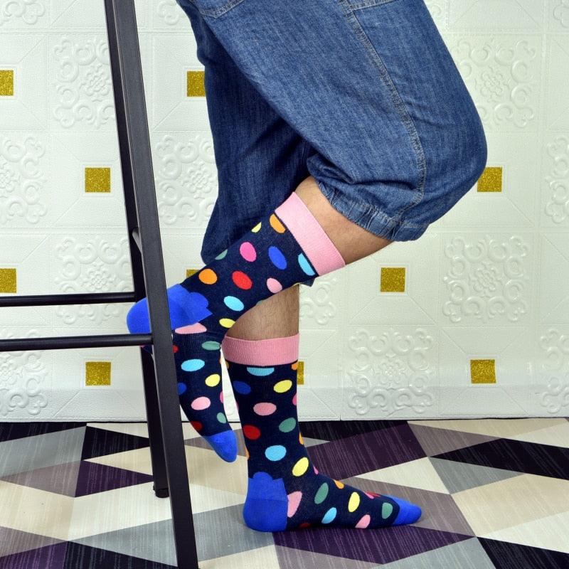New Hot Selling Men's Socks - Classic Color Cotton Socks Dot - Men's Fashion (TG8)
