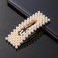 New Simulated Pearl Barrettes Beaded Geometric Women Hair Clip - Fashion Hair Pins - Hair Accessories (1U88)