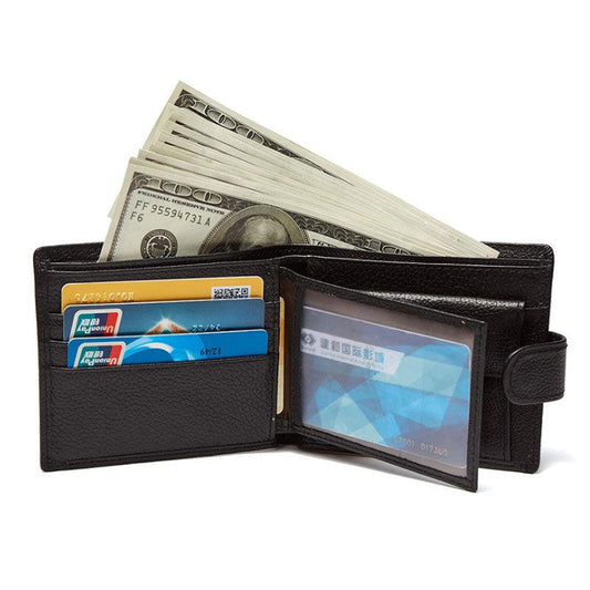 New Men Leather Wallet - Genuine Leather Coin Purse Functional Wallets (MA5)(F17)