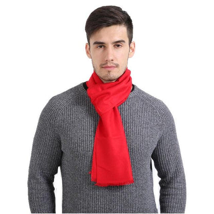 New Men's Cashmere Scarf Fashion Simple Solid Color Scarves -30cm * 180cm - Winter Warm Smooth Scarf (MA7)(F103)
