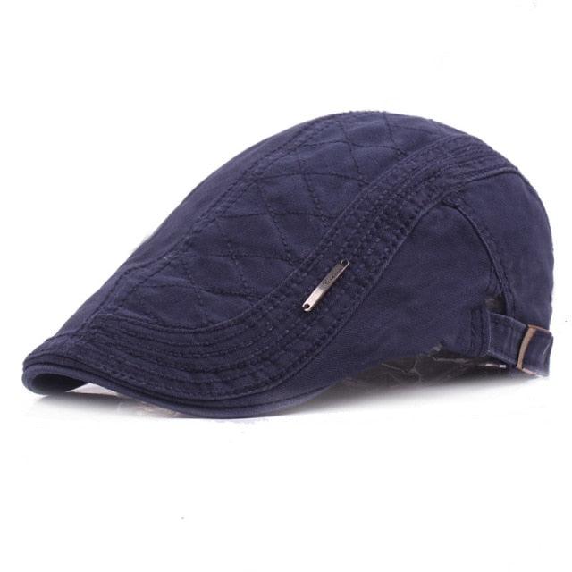 100% Cotton Men's Gatsby Flat Cap - England Unisex Beret Cap Hat (MA3)(F102)