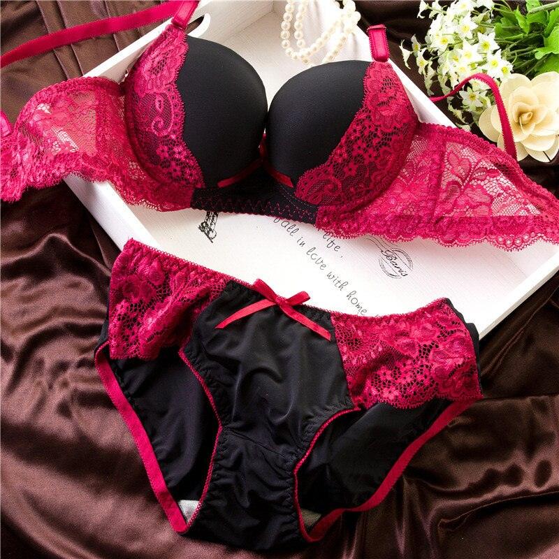 Sexy Thong Bra Set Women's Solid Color Lace Women Underwear Set Bra and Panty  Set (Color : Black, Cup Size : 80C) : : Clothing, Shoes &  Accessories