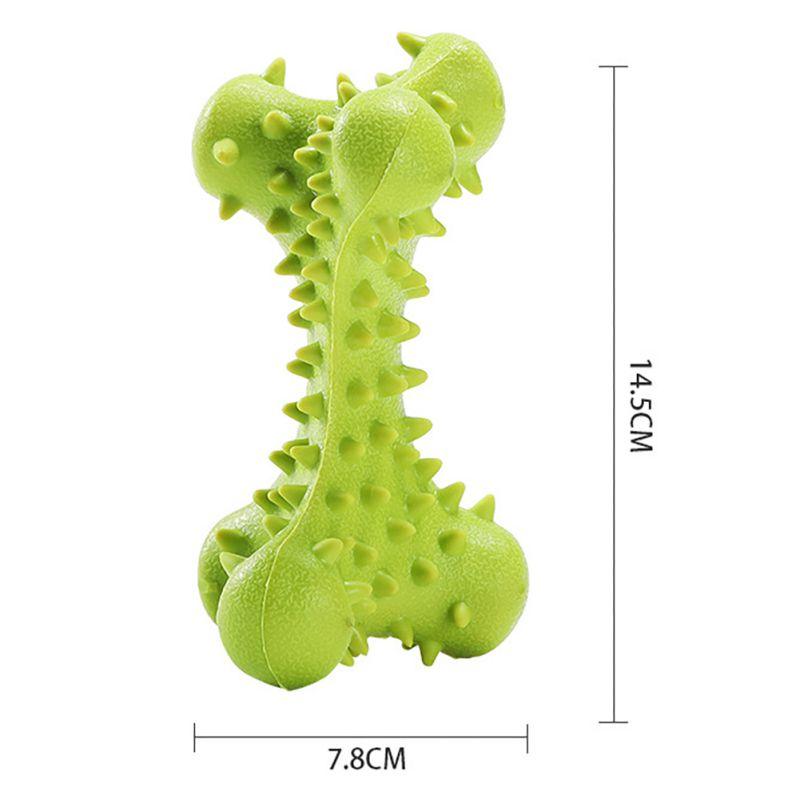 New Pet Dog Toys Bite-Resistant Chew Toy Rubber Bone Shaped Dogs Toy (7W2)