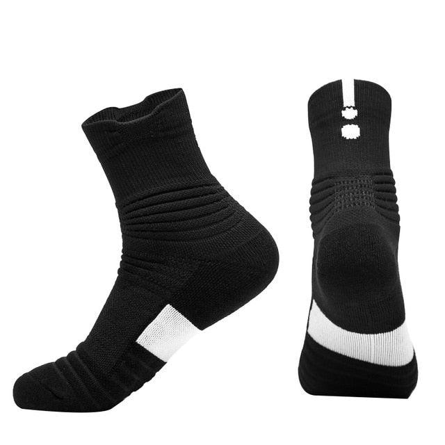 New Sports Socks - Men's Professional Basketball Running Towel Bottom Anti-Slip Sport Breathable Socks (1U92)