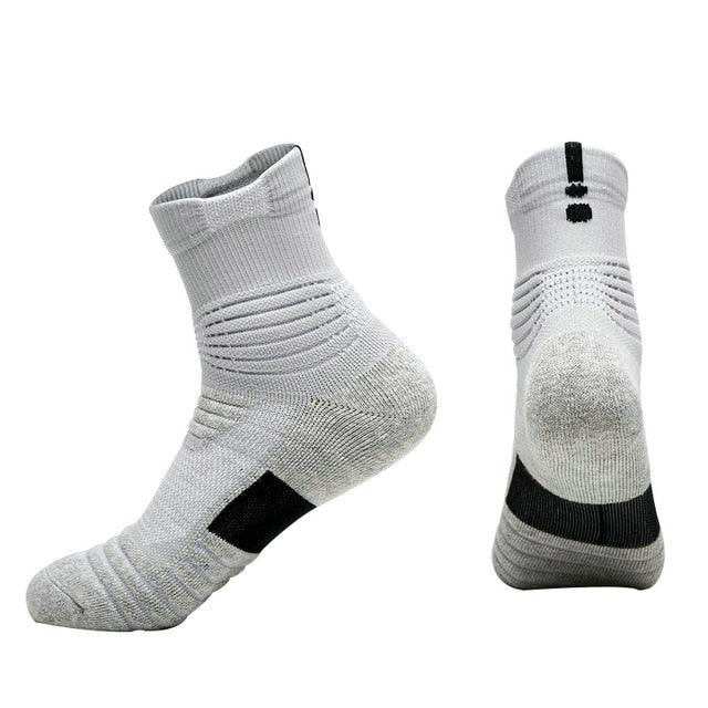 New Sports Socks - Men's Professional Basketball Running Towel Bottom Anti-Slip Sport Breathable Socks (1U92)