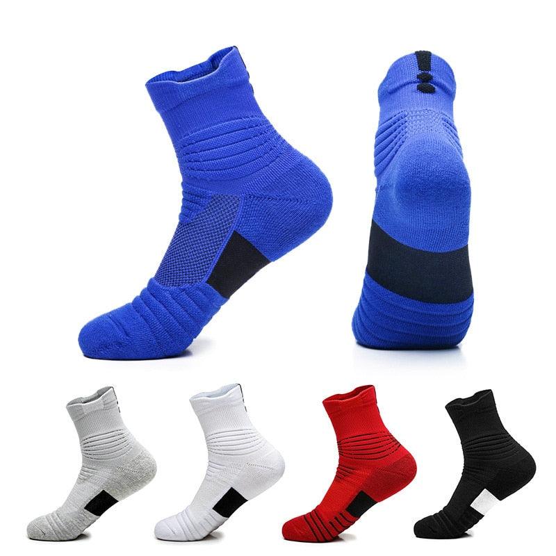 New Sports Socks - Men's Professional Basketball Running Towel Bottom Anti-Slip Sport Breathable Socks (1U92)