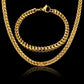 New Style 4MM Width Chain Necklace & Bracelet Set (MJ4)