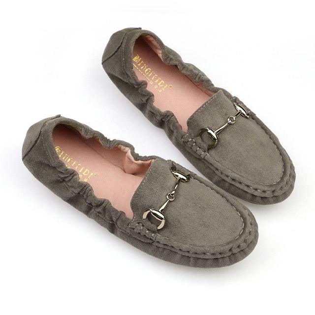 New Summer Great Comfortable Moccasins Femme Shoes - Women's Flats Casual Shoes (FS)