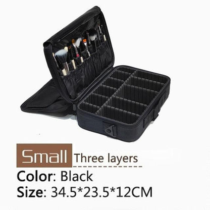 New Upgrade Large Capacity Cosmetic Bag - Professional Women Travel Makeup Case (LT5)(F79)