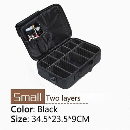 New Upgrade Large Capacity Cosmetic Bag - Professional Women Travel Makeup Case (LT5)(F79)