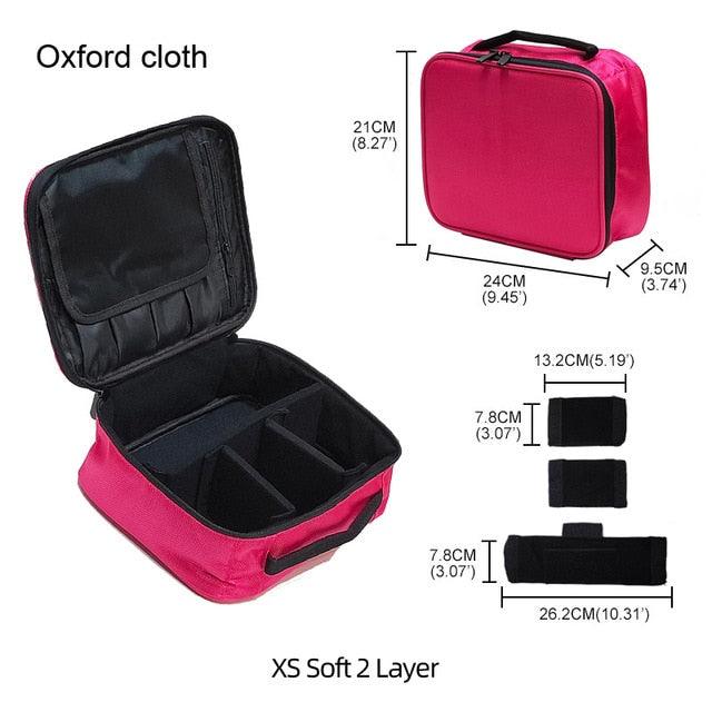 New Upgrade Large Capacity Cosmetic Bag - Professional Women Travel Makeup Case (LT5)(F79)