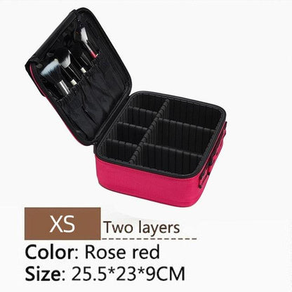New Upgrade Large Capacity Cosmetic Bag - Professional Women Travel Makeup Case (LT5)(F79)