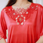 New Women Thin Sexy Nightgown - Short Sleeve Nightdress Lingerie - Lace Solid Color Clothing (2U90)