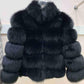 New Brand Winter True Natural Coat - Thick Silver Women's Jacket - Fox Fur Coat (D23)(D20)(TB8A)(TP3)