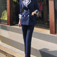 Trending New Fashion Women Professional Office Suit - Lady Blazer Slim Pants Two Piece Suit Set (D20)(TB5)