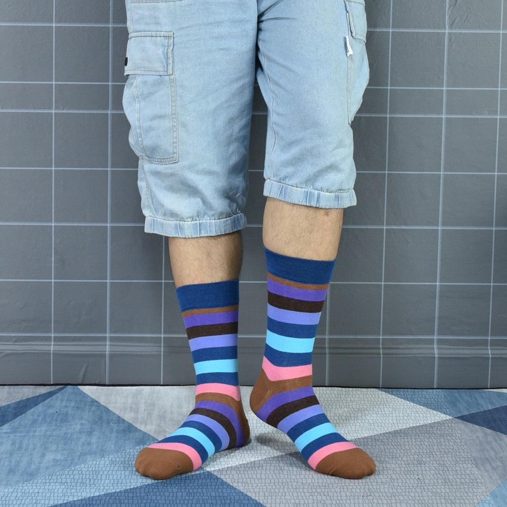 New Men's Socks - Stripes Classic Cotton Socks (TG8)