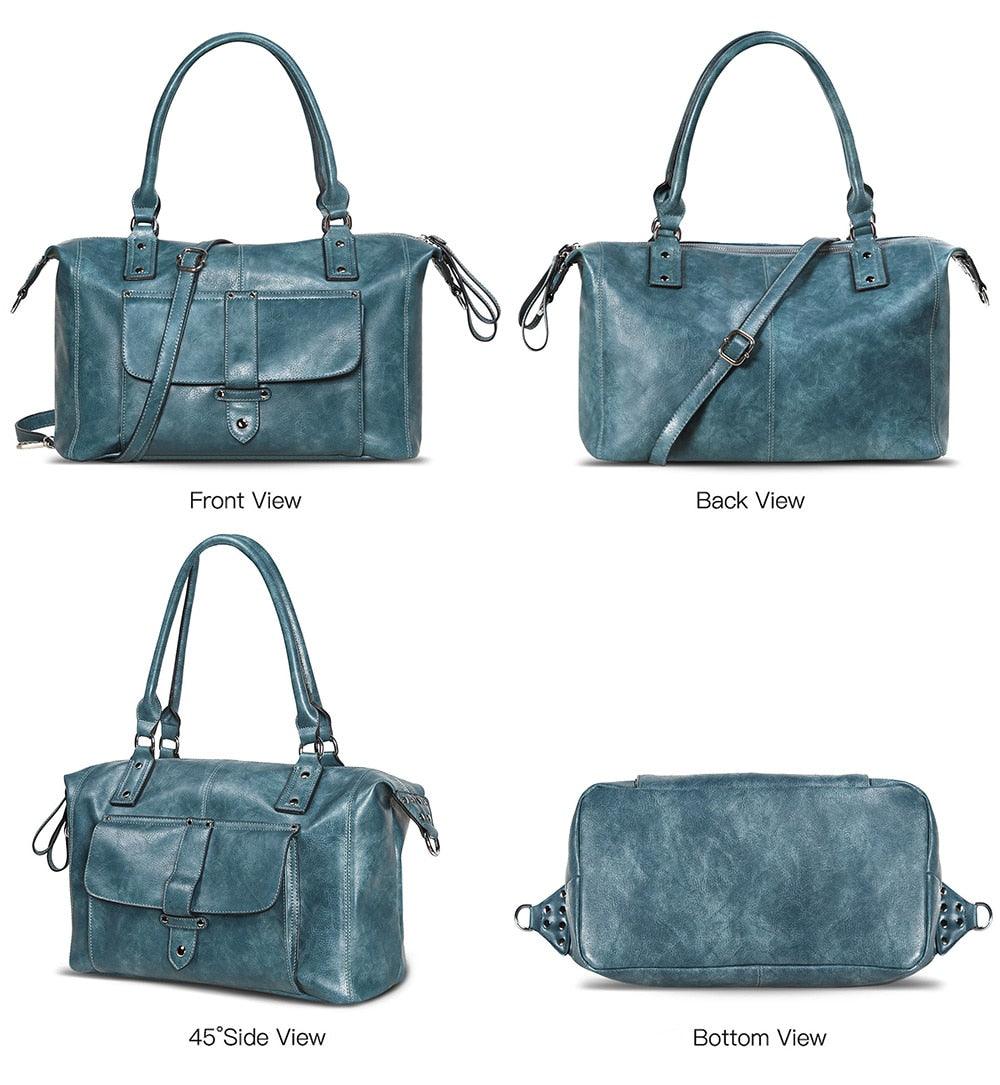 Amazing New Women Leather Top Handle Bags- Tote Leisure Large Shoulder Handbag (1U43)