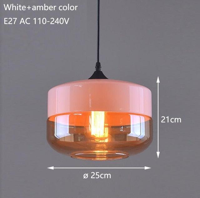 Nordic Modern loft hanging Glass Pendant Lamp Fixtures E27 E26 LED (D58)(LL1)(LL6)(LL3)