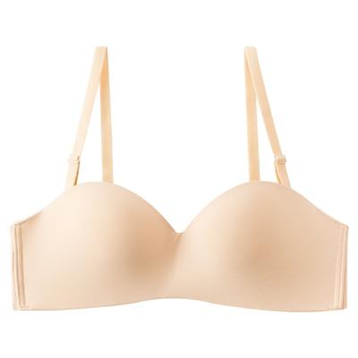 Gorgeous Invisible Push Up Bra - Sexy Wire Free Strapless Bra Top - Lingerie Brassiere Seamless Underwear (D27)(TSB1)